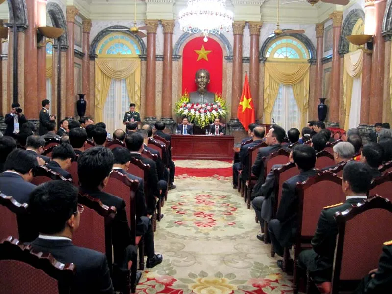 Chủ tịch nước Trần Đại Quang tiếp đại biểu ngành than và tỉnh Quảng Ninh